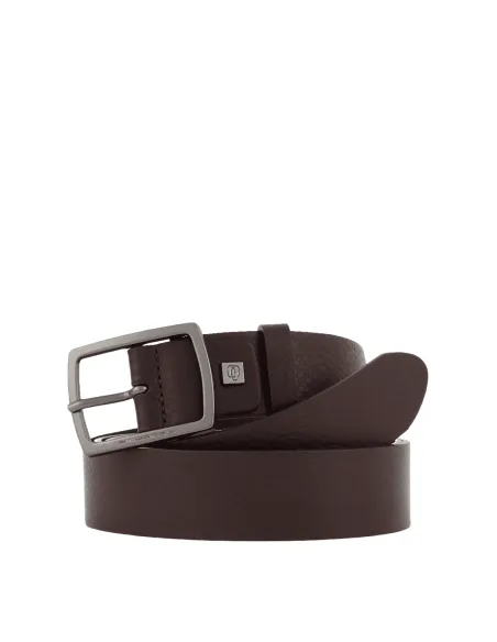 Piquadro B3 Leather belt dark brown