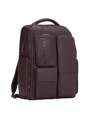 Zaino in pelle Porta PC da 15,6...