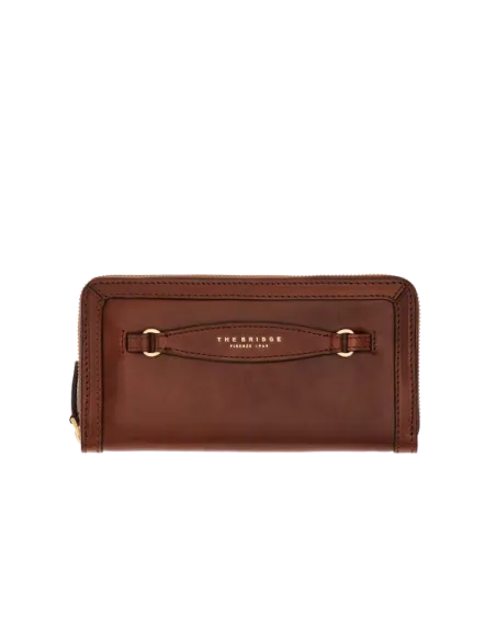 The Bridge Bettina Women's wallet with zip closure brown