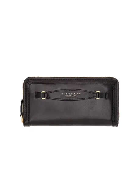 The Bridge Bettina leder Damenbrieftasche schwarz