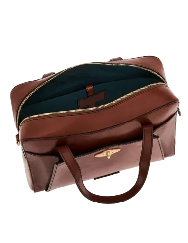 The Bridge Barbara Two-handle leather...