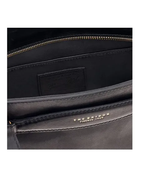 The Bridge Bettina leather shopping bag black