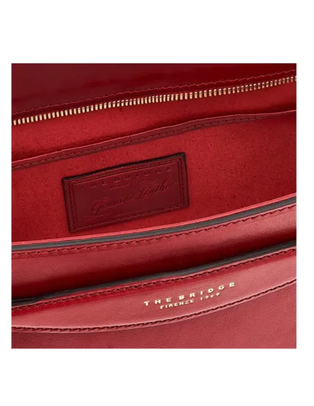 The Bridge Bettina leather shopping bag red
