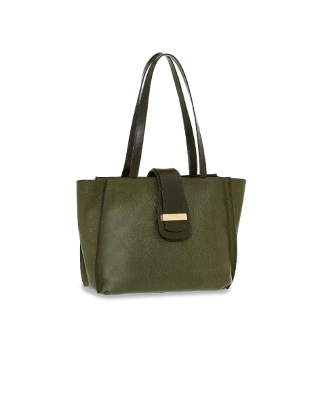 Shopping in pelle The Bridge Bice verde