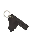 The Bridge Car-shaped leather keyring black