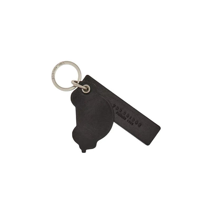 The Bridge Car-shaped leather keyring black