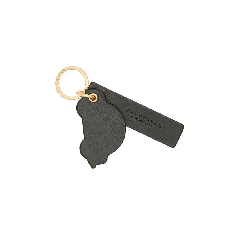 The Bridge Car-shaped leather keyring green