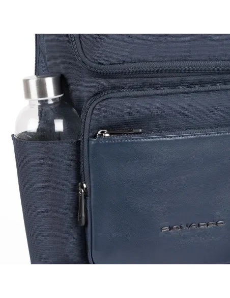 Piquadro Mac-Beth Rucksack aus regeneriertem Stoff blau