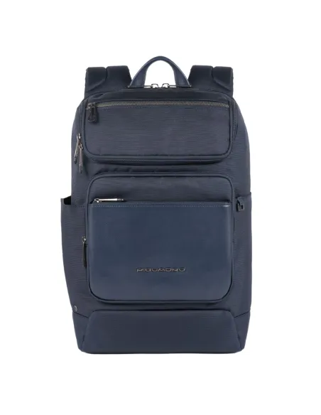 Piquadro Mac-Beth Rucksack aus regeneriertem Stoff blau