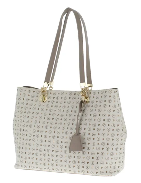 Pollini Heritage Damen-Einkaufstasche Elfenbein-Eis