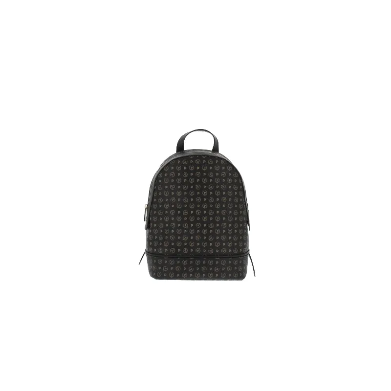Pollini Heritage Rucksack mit Reißverschluss schwarz
