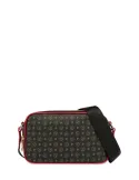 Pollini shoulder bag with two compartments black-red
