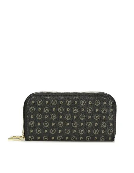 Portafogli Pollini Heritage con doppia cerniera nero
