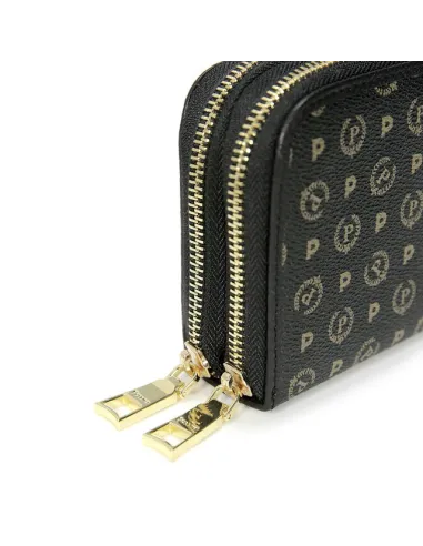 Pollini heritage women s wallet with two compartments black