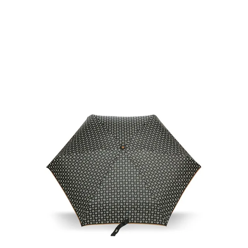 Pollini Heritage Small umbrella black-brown