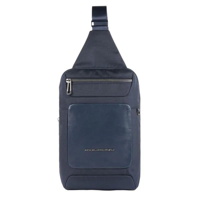 Piquadro Mac-Beth Mono sling bag Piquadro blue