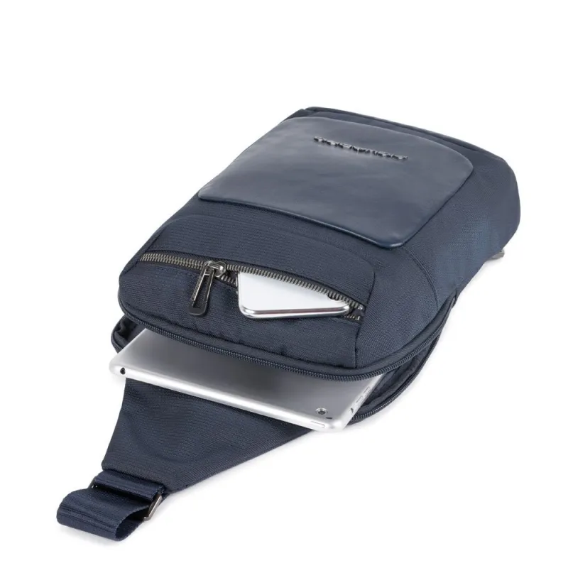 Piquadro Mac-Beth Mono sling bag Piquadro blue 2