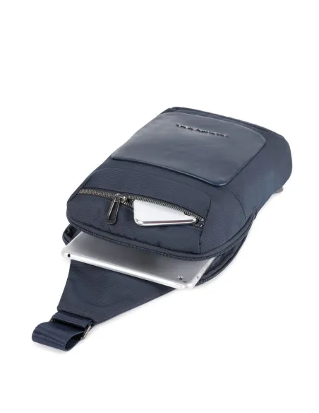 Piquadro Mac-Beth Mono sling bag Piquadro blue