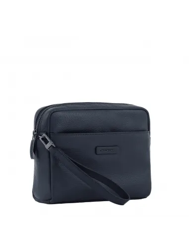 Piquadro Modus leder Clutch-Tasche blau