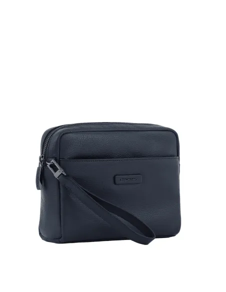 Piquadro Modus leder Clutch-Tasche blau