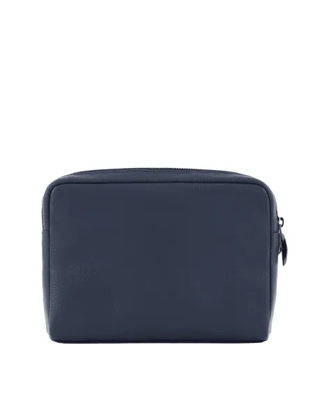 Piquadro Modus Clutch bag with removable handle blue