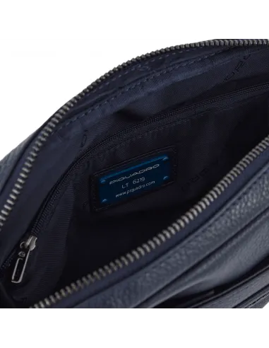 Piquadro Modus leder Clutch-Tasche blau