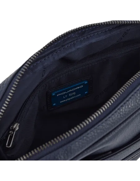 Piquadro Modus leder Clutch-Tasche blau