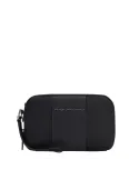 Piquadro Brief2 Clutch mit drei Fächern schwarz