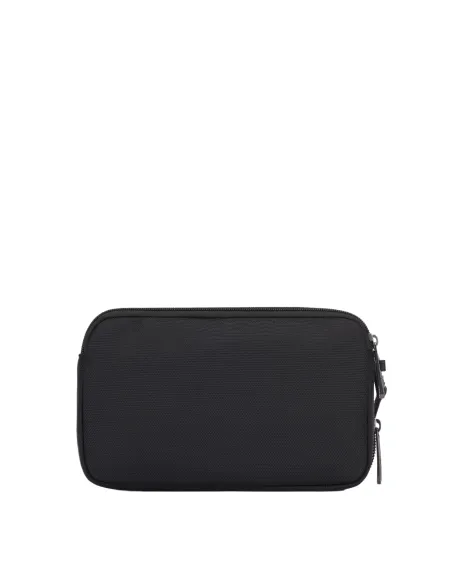 Piquadro Brief2 Clutch mit drei Fächern schwarz