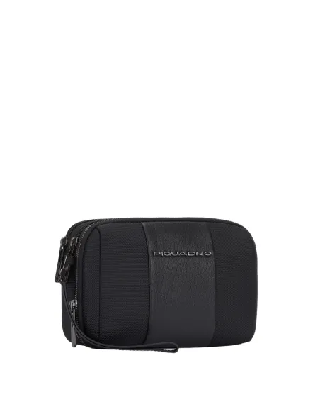 Piquadro Brief2 Clutch bag with three compartments black