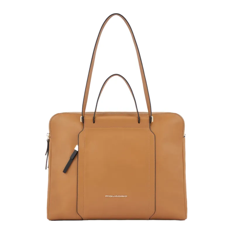 Women's business bag with two zipped compartments Circle...