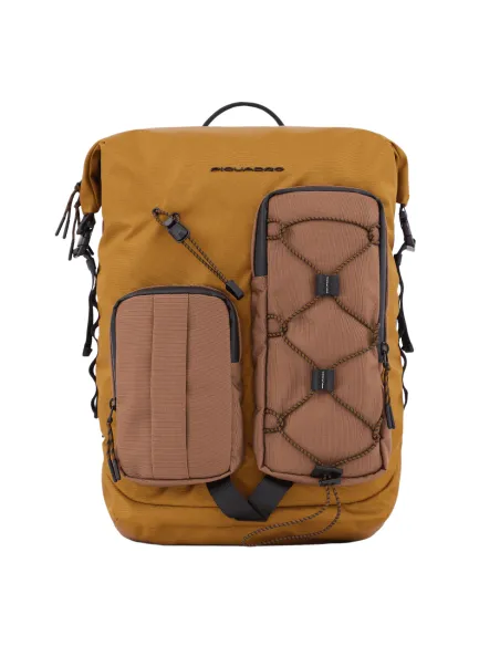 Piquadro Mick 15.6" laptop backpack sand