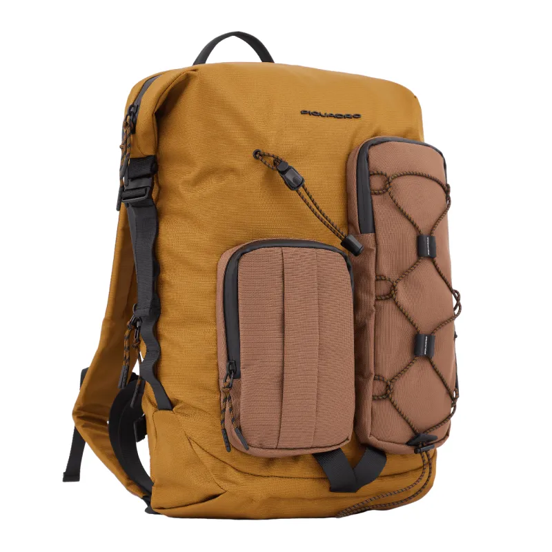Piquadro Mick 15,6" Laptop-Rucksack sand 2