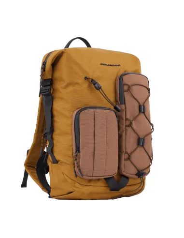 Piquadro Mick 15,6" Laptop-Rucksack sand
