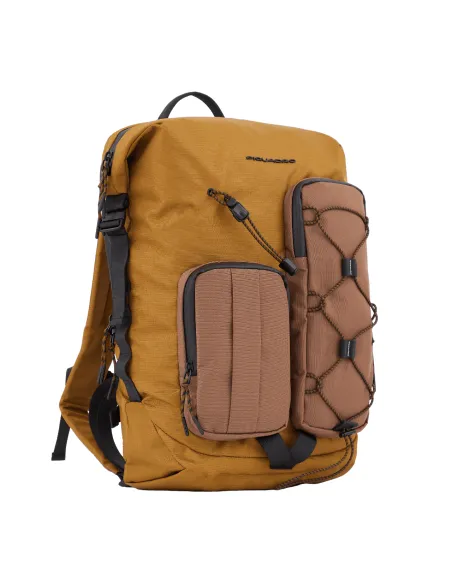 Piquadro Mick 15.6" laptop backpack sand