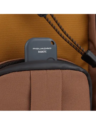 Piquadro Mick 15.6" laptop backpack sand