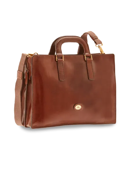 The Bridge Story briefcase with two handles, brown
