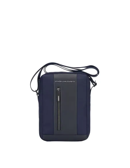 Borsello organizzato con due scomparti Piquadro Brief2 blu