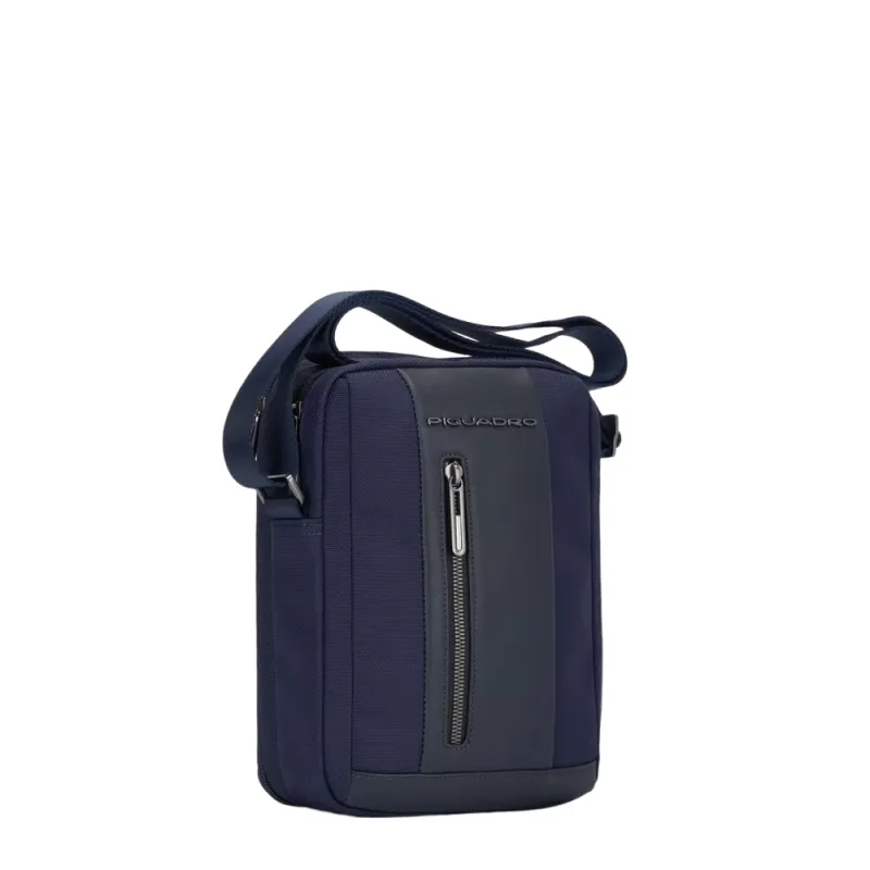 Borsello organizzato con due scomparti Piquadro Brief2 blu 2