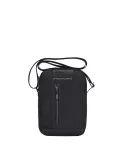 Piquadro Brief2 blu Men's crossbody bag with two compartments black