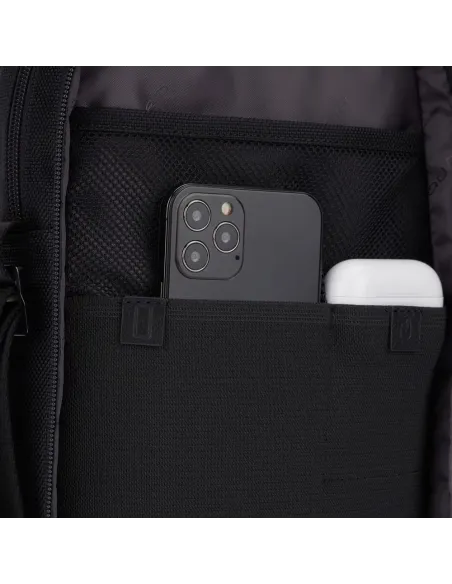 Piquadro Brief2 blu Men's crossbody bag with two compartments black