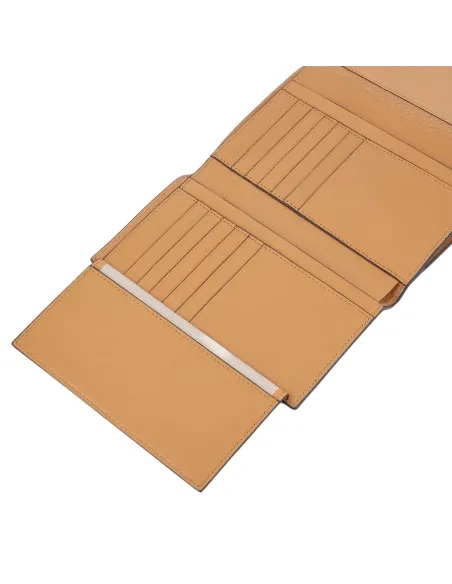 Portafogli donna grande in pelle Piquadro Circle cuoio