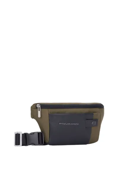 Piquadro Brief2 Gürteltasche Militärgrün-schwarz