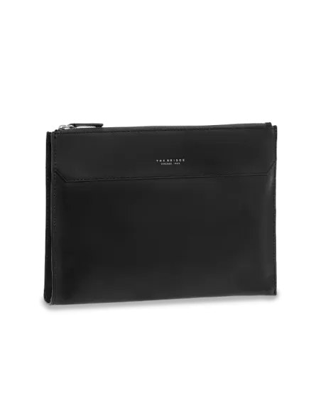 Pochette grande in pelle The Bridge Dante nera