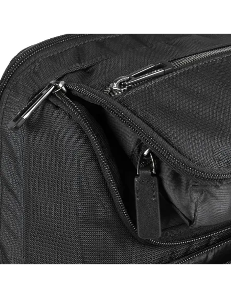 Piquadro Mac-Beth Rucksack aus regeneriertem Stoff schwarz