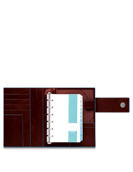 Piquadro Large leather organizer brown