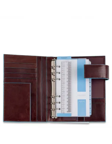 Mittelgroßer Organizer Blue Square braun