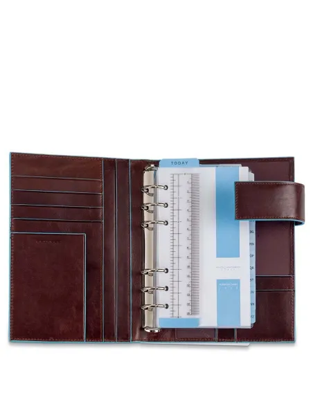Mittelgroßer Organizer Blue Square braun