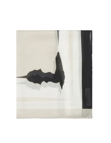 Trussardi foulard Powder Pink-White