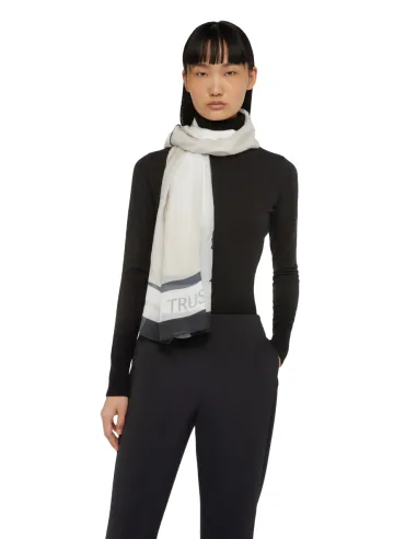 Trussardi foulard Powder Pink-White